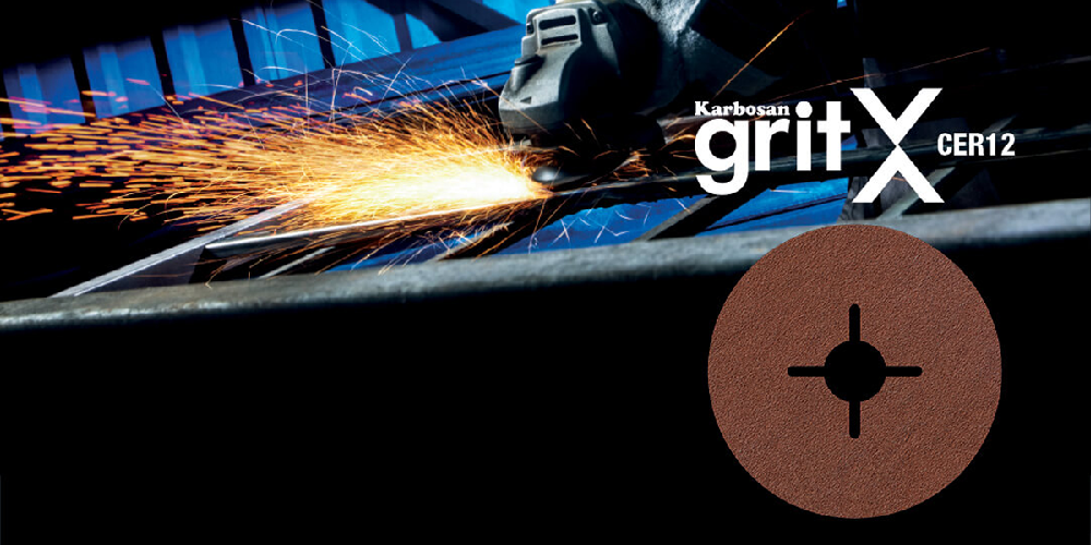 GriteX CER12 vlaknasta brusna plošča za brušenje kovin